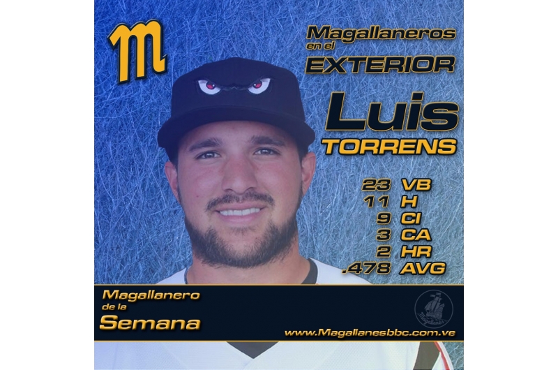 Luis Torrens fue el magallanero de la semana