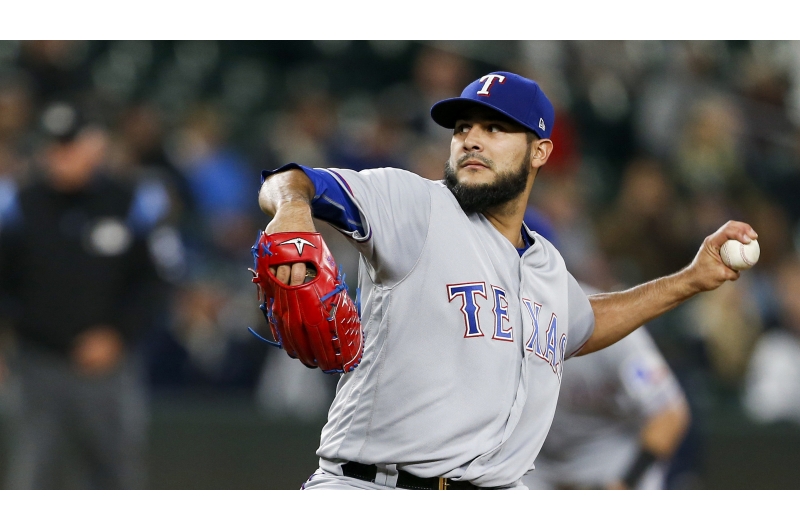 Martín Pérez tuvo un gran debut en el Spring Training