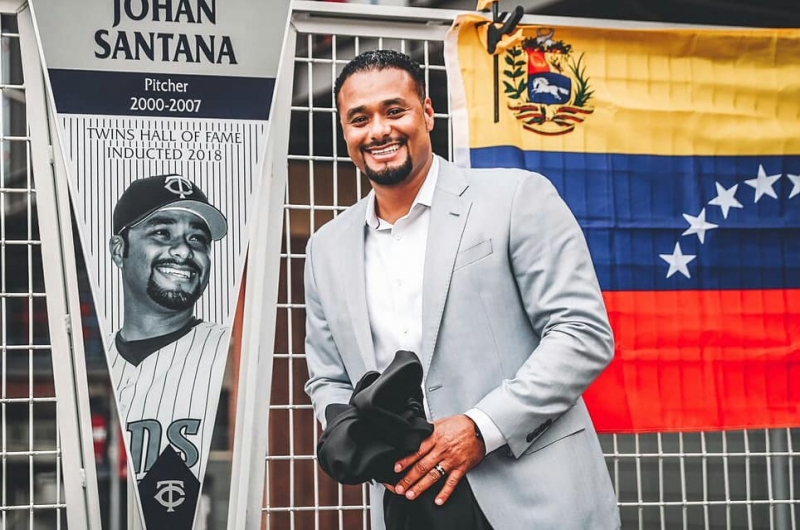 Johan Santana exaltado al Salón de la Fama de Mellizos de Minnesota